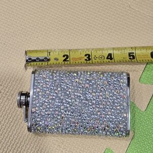 Bling Rhinestone & Pearl Flask - 5oz Stainless Steel - Sparkling Luxury Gift